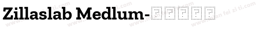 Zillaslab Medlum字体转换